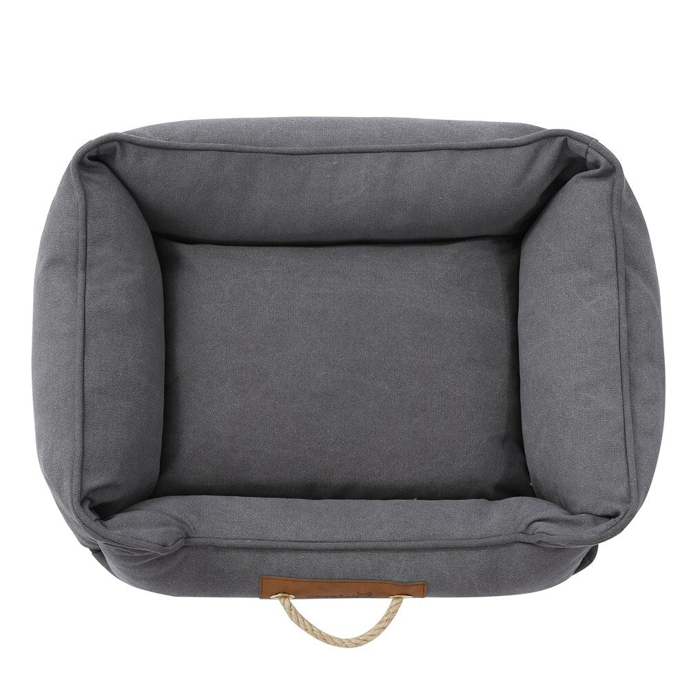 Paws & Claws Lighthouse Medium Walled Canvas Bed - Dark Grey