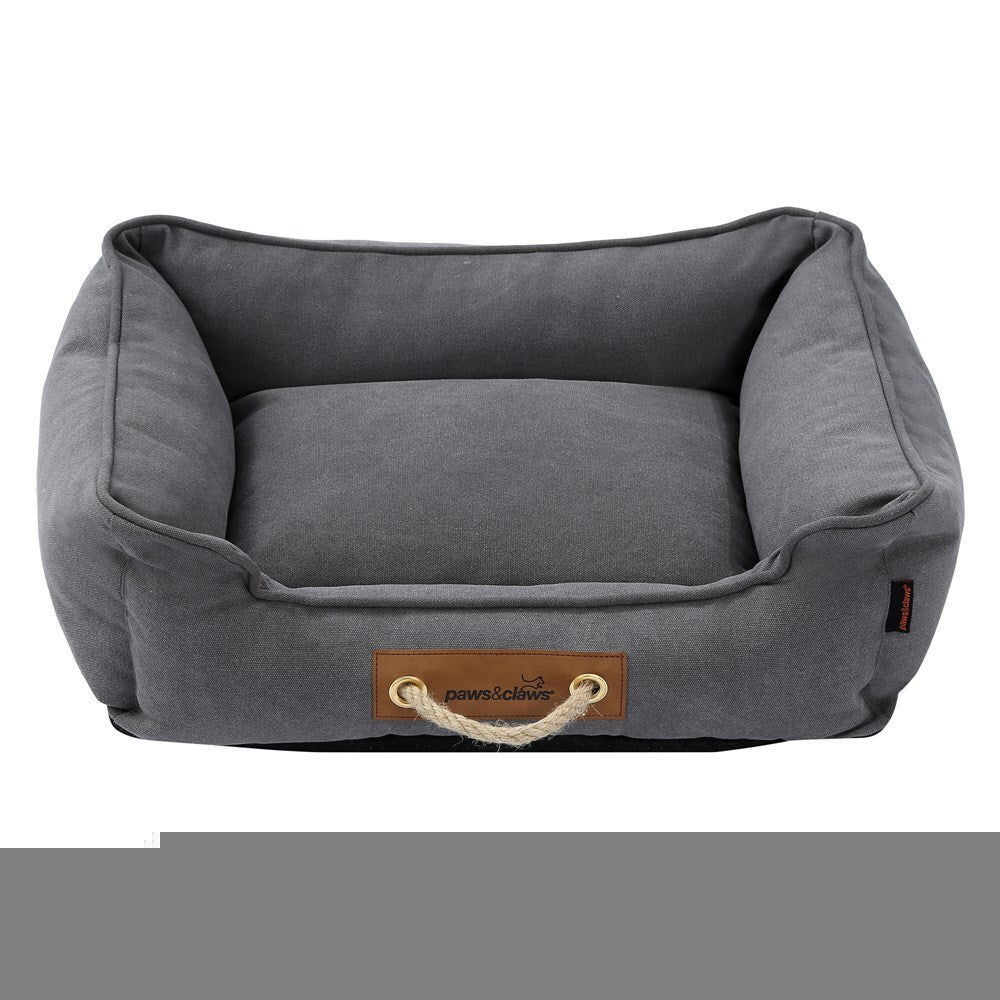Paws & Claws Lighthouse Medium Walled Canvas Bed - Dark Grey