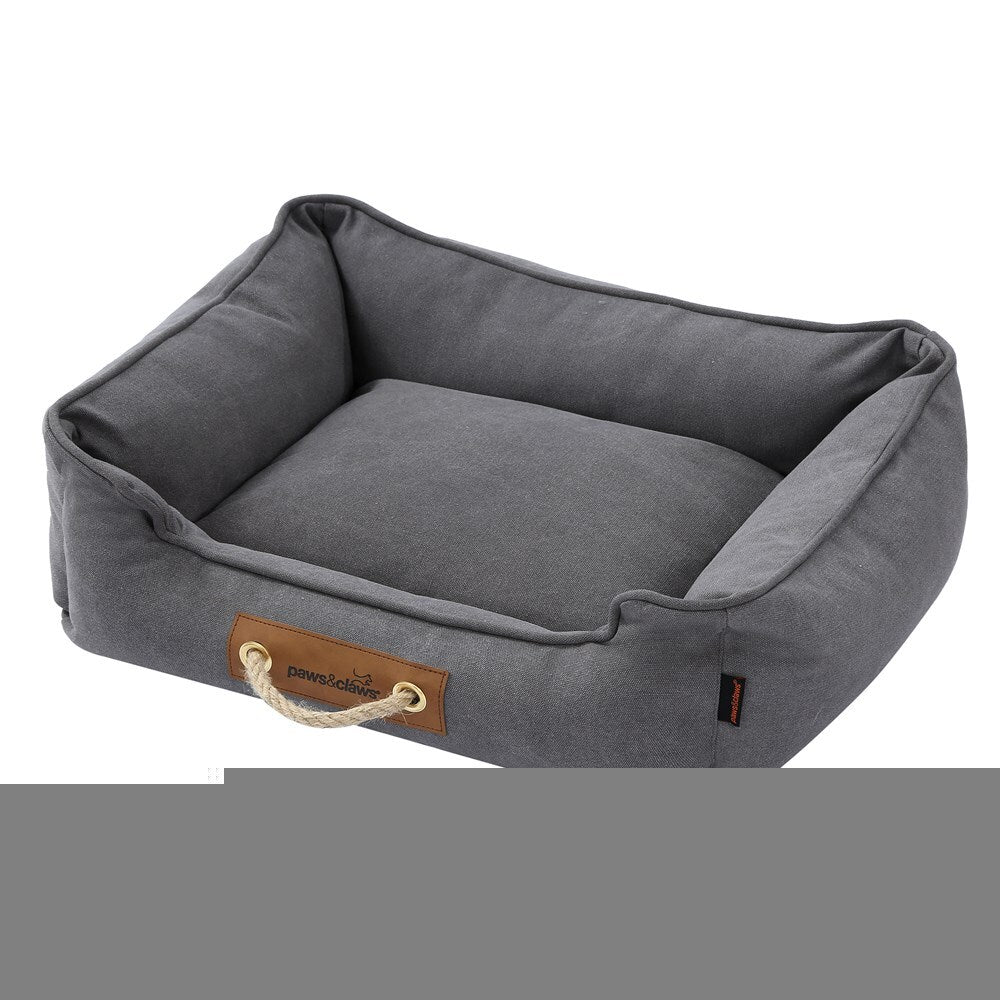 Paws & Claws Lighthouse Medium Walled Canvas Bed - Dark Grey