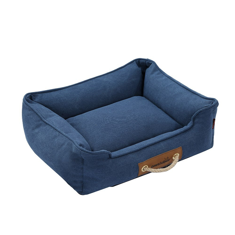 Paws & Claws Lighthouse Medium Walled Canvas Bed - Navy