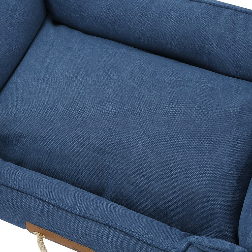 Paws & Claws Lighthouse Large Walled Canvas Bed - Navy