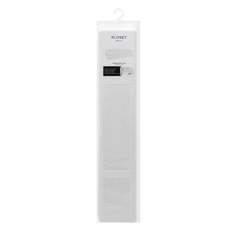 Boxsweden Kloset Storage Chest W/ Zipper  X-Lge 93X55X19cm  White