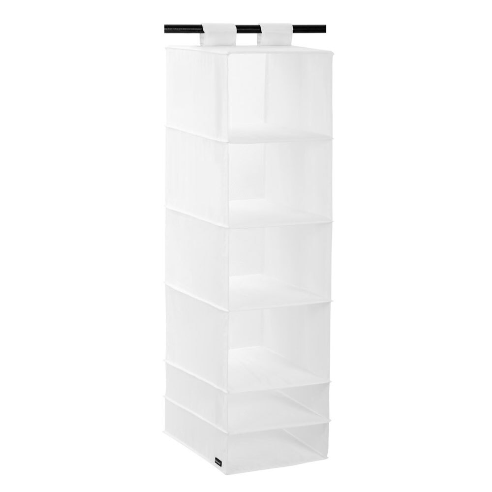 Kloset by Boxsweden 6 Section Hanging Wardrobe Organiser - Large