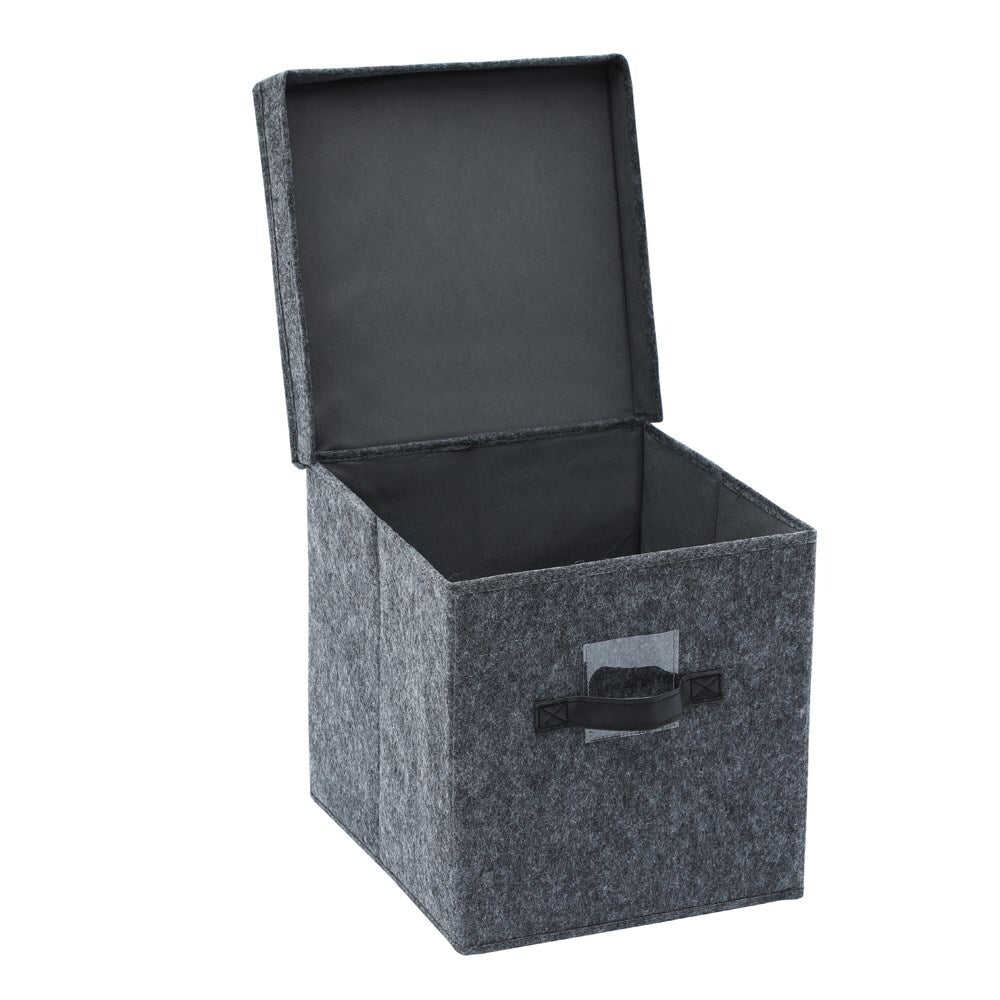 Boxsweden 30cm Square Felt Storage Box w/ Lid