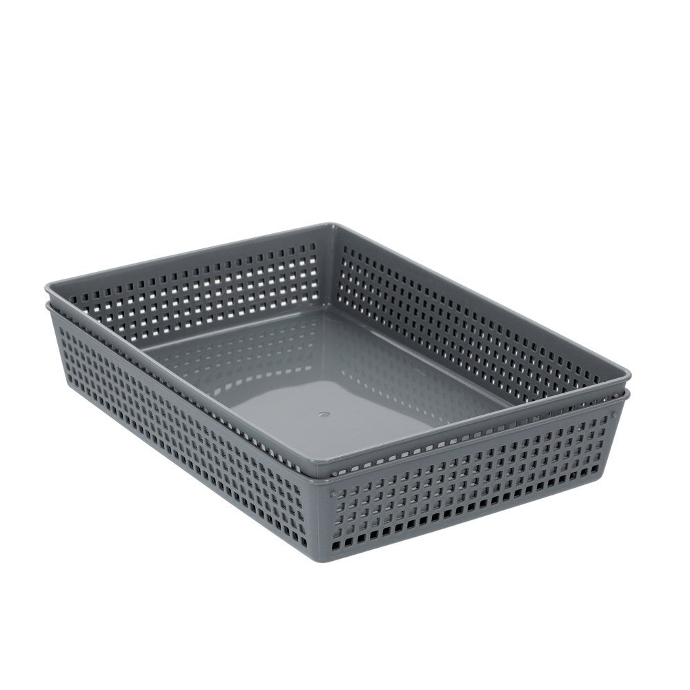 2PK Boxsweden Essentials Tray Lge 33X24X6cm Assorted
