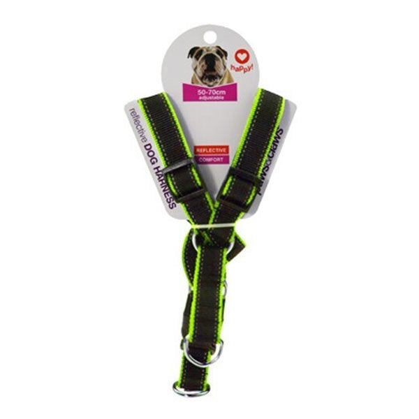 Paws & Claws Premium Reflective Edge Pet Harness 2.5x50-70cm Assorted