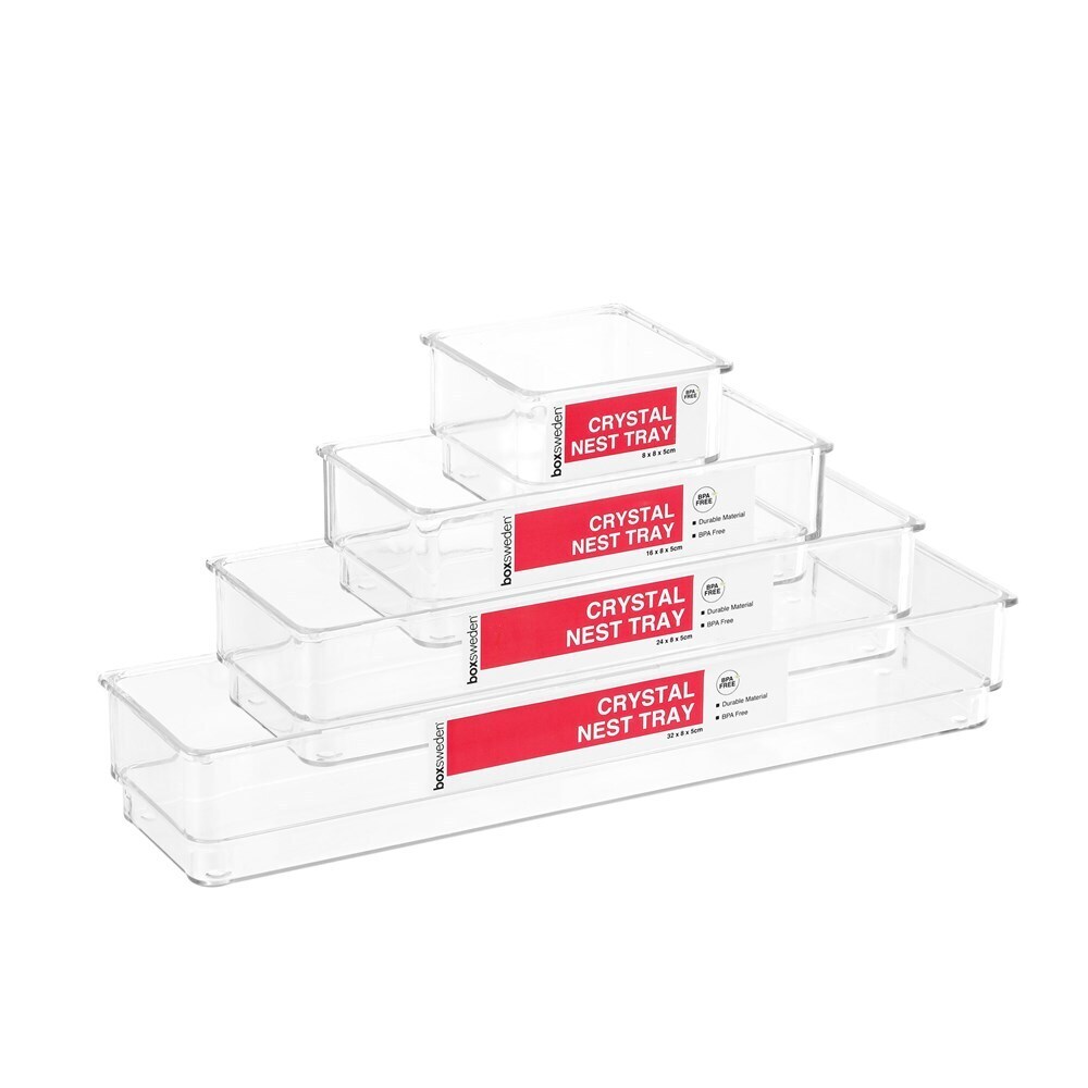 Boxsweden Crystal Nest Tray 32X8X5cm