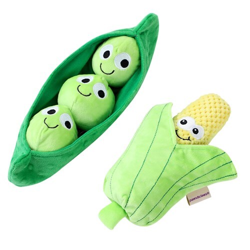 Paws & Claws 26cm Veggie Plush Corn Cob - Green