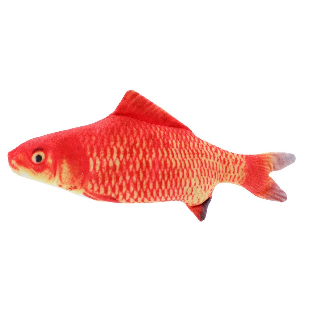 Paws & Claws 20cm Real Fish Printed Catnip Toy - Orange