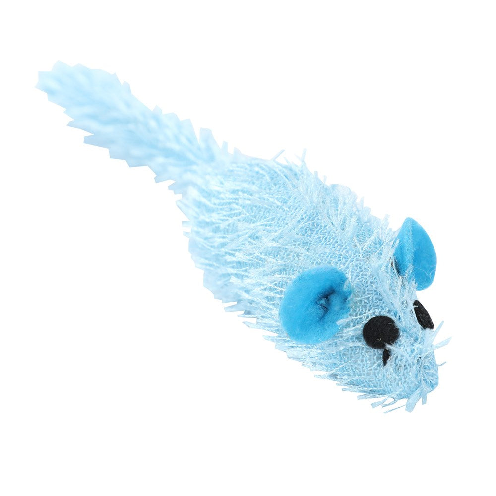 Paws & Claws Furry Long-Tail Catnip Mouse 17cm Assorted