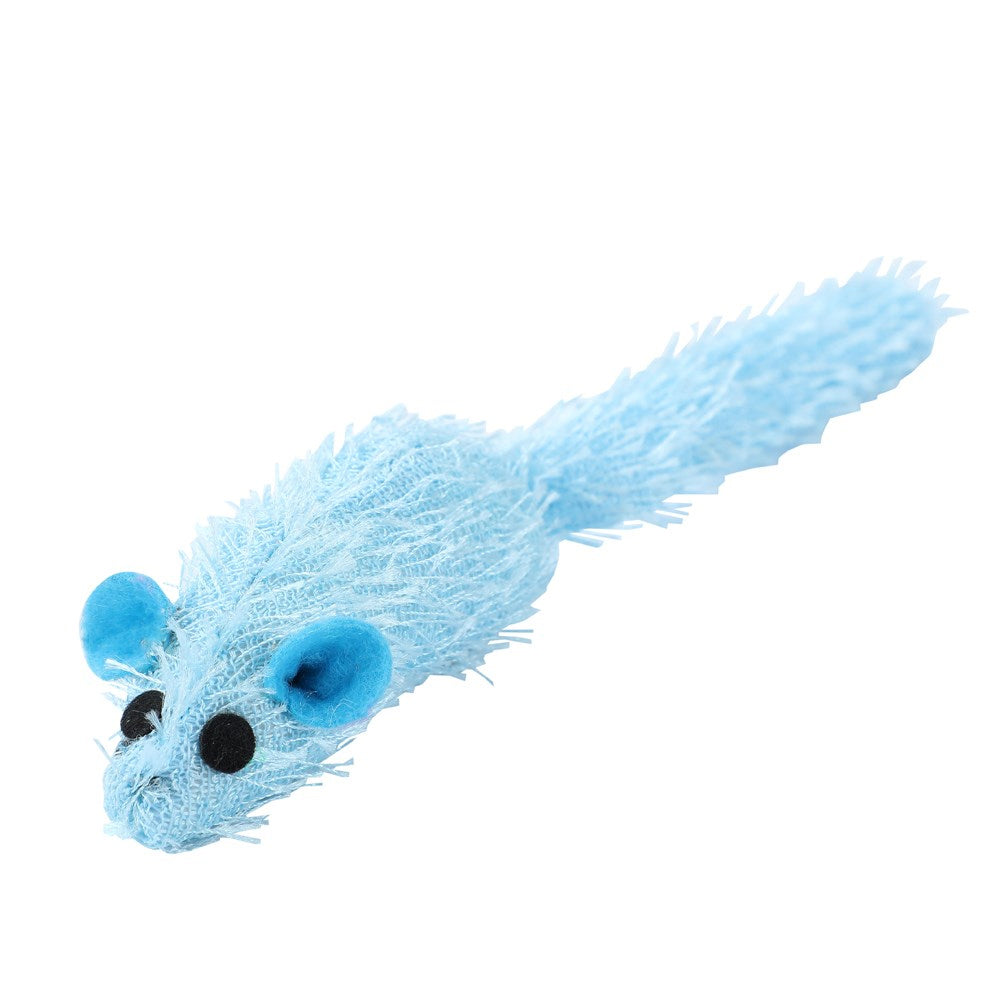 Paws & Claws Furry Long-Tail Catnip Mouse 17cm Assorted