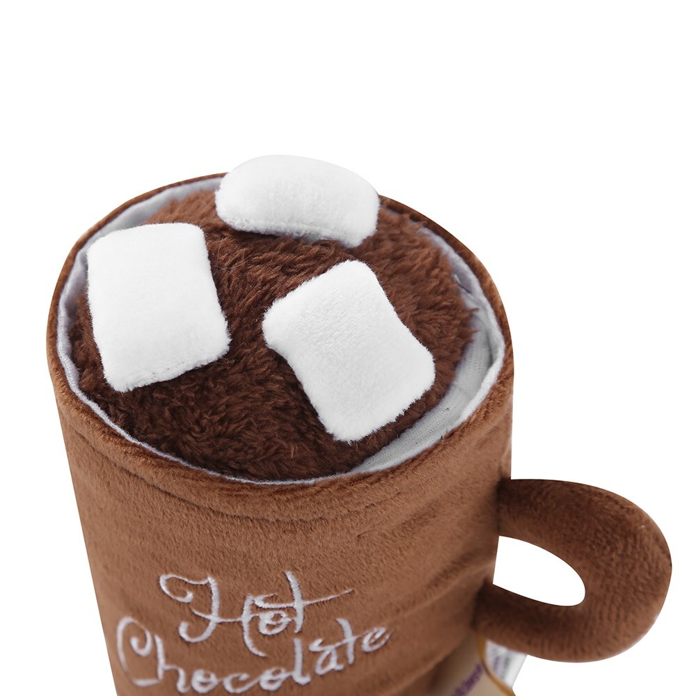 Paws & Claws Good Morning Plush Hot Choc Dog/Pet Toy 15.5x15cm