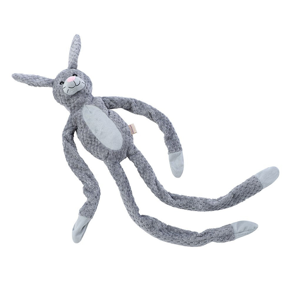 Paws & Claws 100x20cm Super Long Plush Rabbit Dog Toy w/ Rope Inner