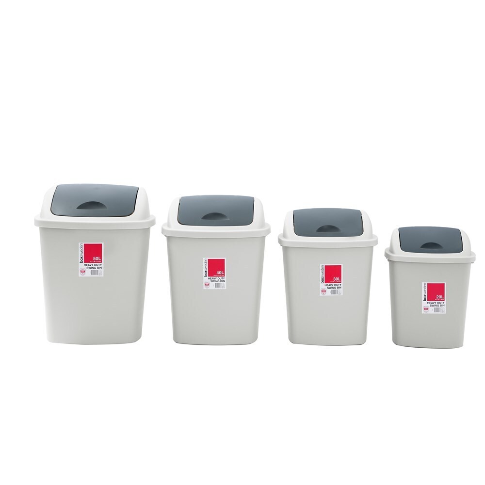Boxsweden Swing Bin 40L 44x35.5x57.5cm - Assorted
