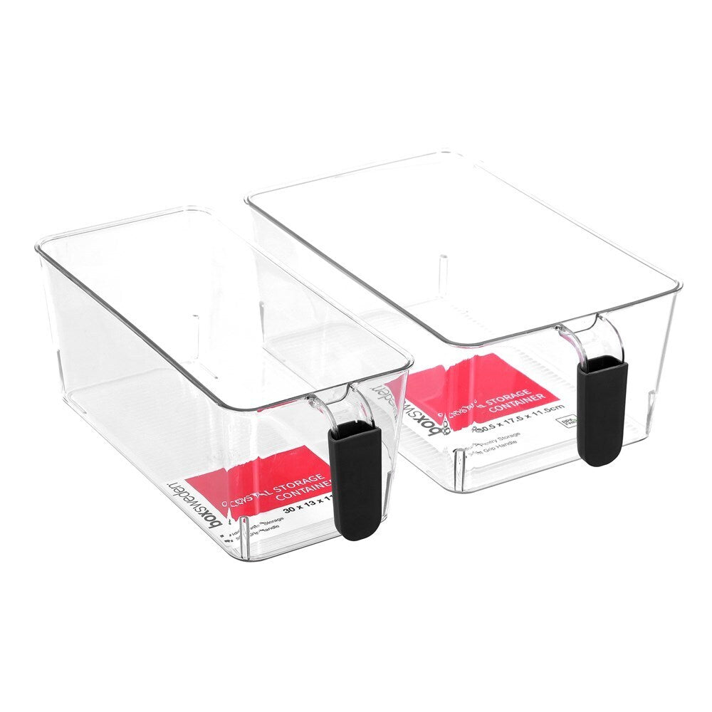 Boxsweden Crystal Drawer Basket Soft Grip 30X13X11.5cm