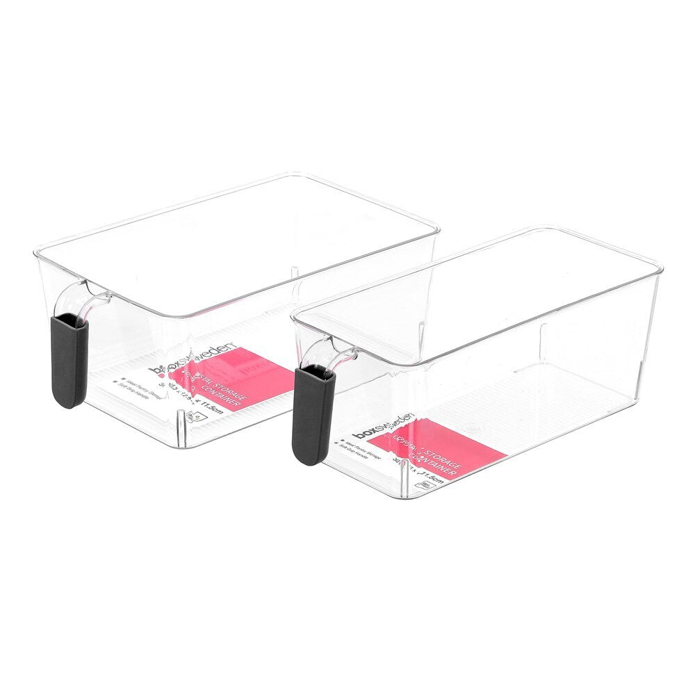 Boxsweden Crystal Drawer Basket Soft Grip 30.5X17.5X11.5cm
