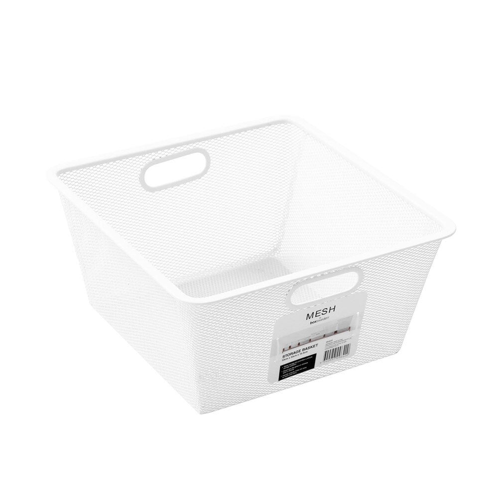 Mesh by Boxsweden Storage Basket 33cm x 16.5cm - White