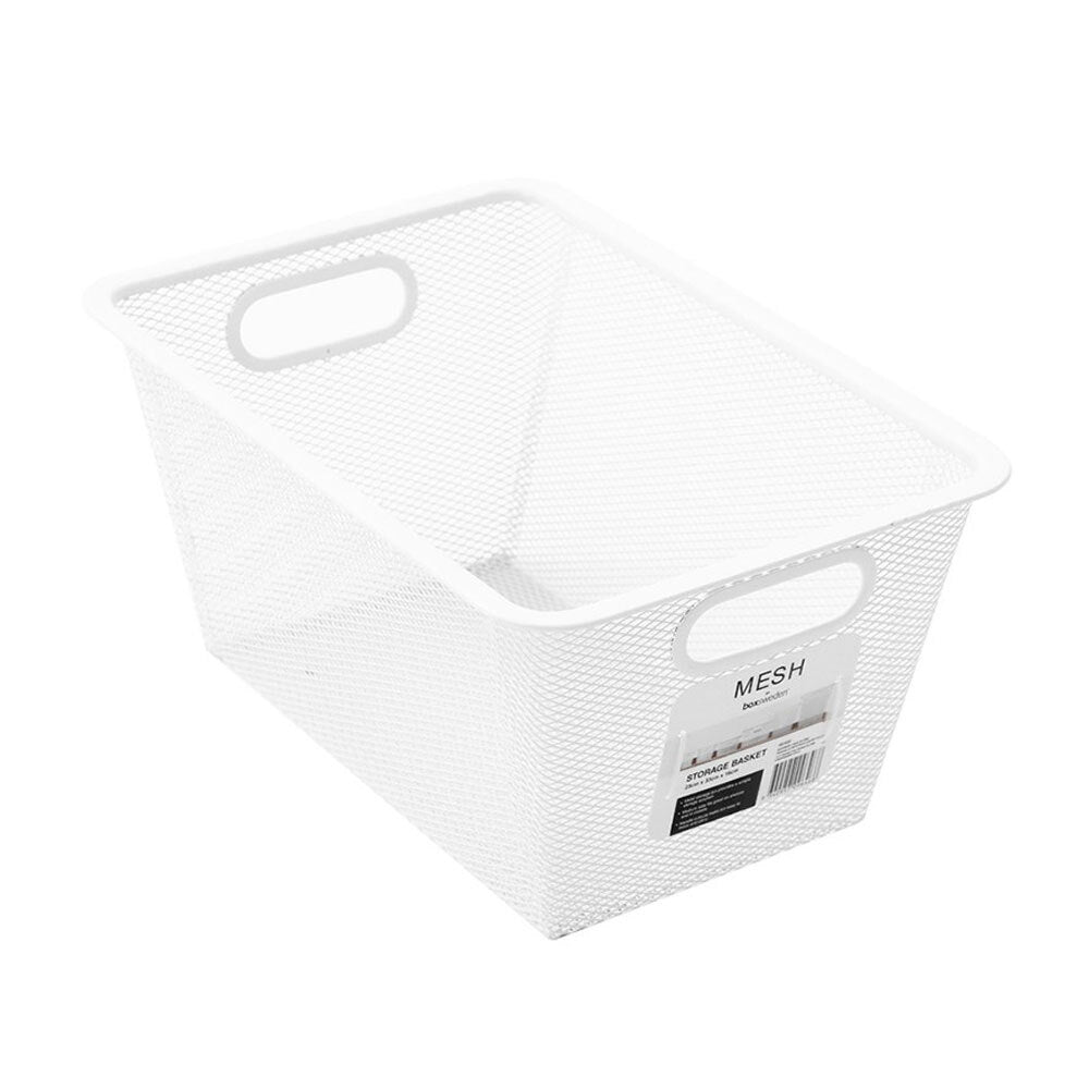 Mesh by Boxsweden Storage Basket 33cm x 23cm - White