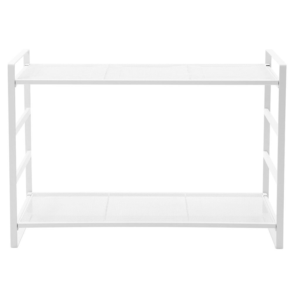 Mesh by Boxsweden 2 Tier Storage Shelf - White