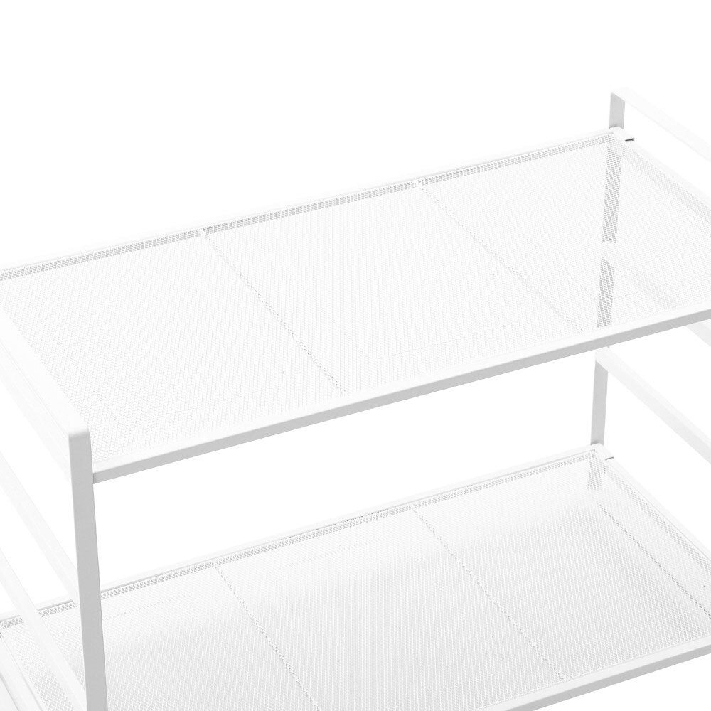 Mesh by Boxsweden 2 Tier Storage Shelf - White