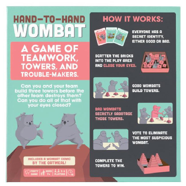 Exploding Kittens Hand to Hand Wombat Party Game 7y+