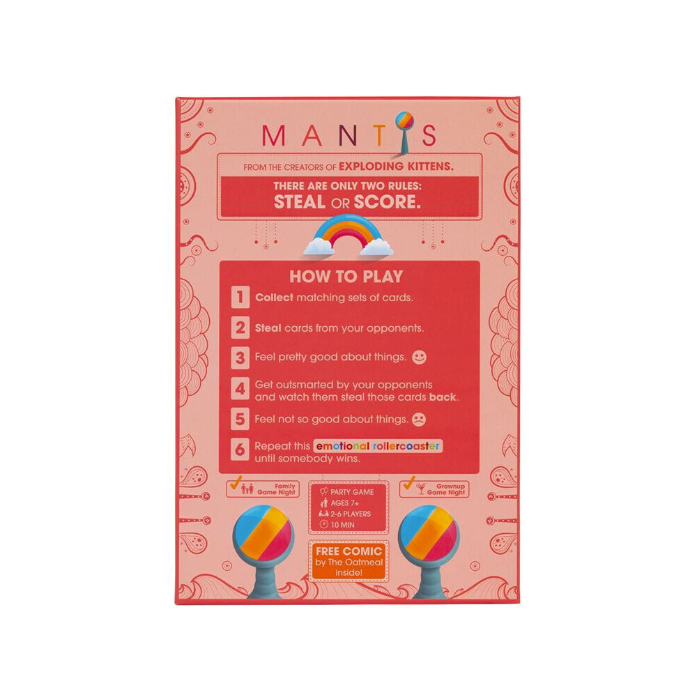 Exploding Kittens Mantis Party Matching Card Game Kids 7y+