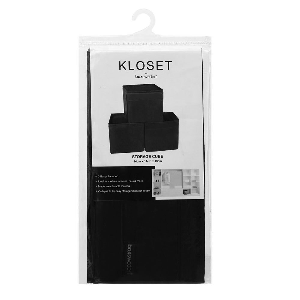 3pc Kloset by Boxsweden Square Storage Cubes
