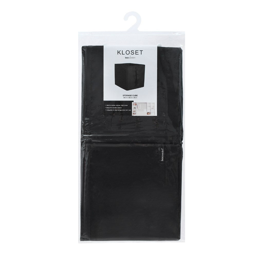 Kloset Storage Cube Square 28X28X28Cm Black