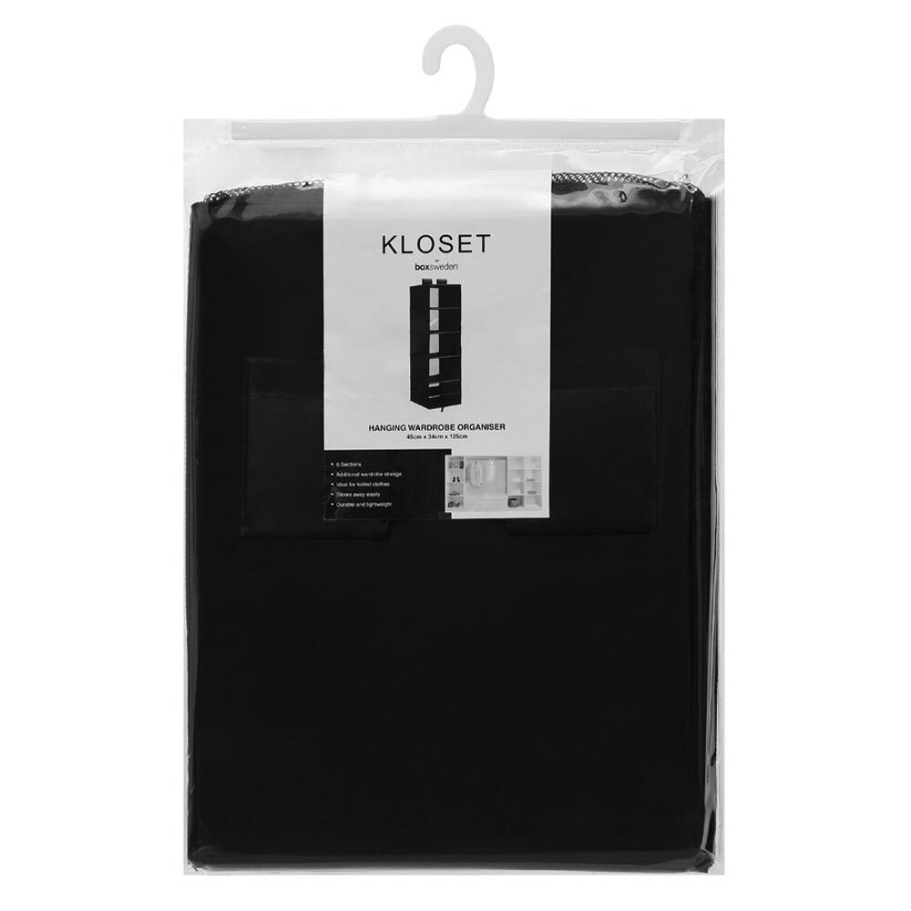 Kloset by Boxsweden 6 Section Hanging Organiser - Large