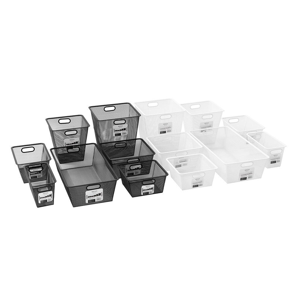 Boxsweden Mesh Storage Basket 33X33X33cm Black