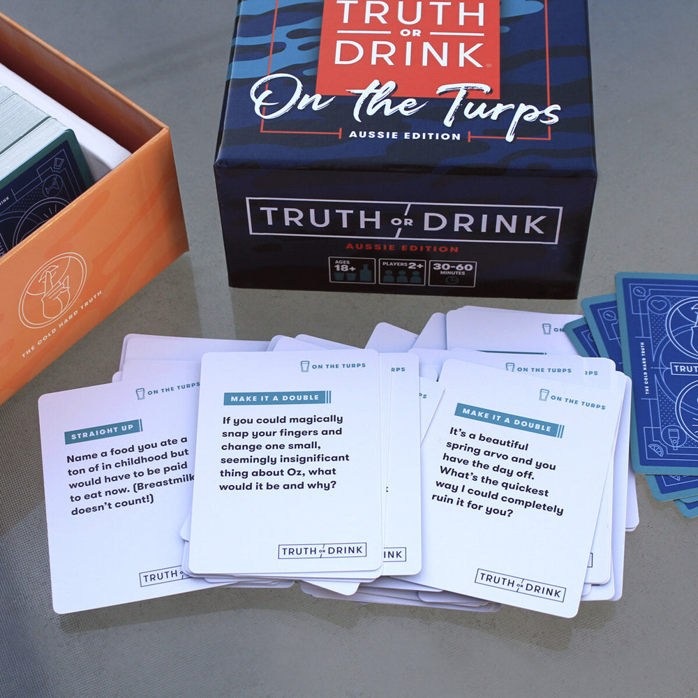 Cut Games Truth or Drink On The Turps Aussie Edition Adult Card Game 18