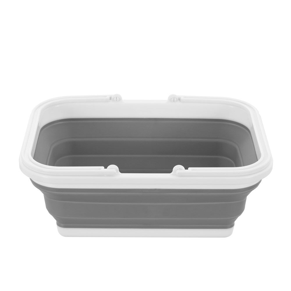 Boxsweden Foldaway Carry Basket 10L W/handles 38x28.5x15.5cm White