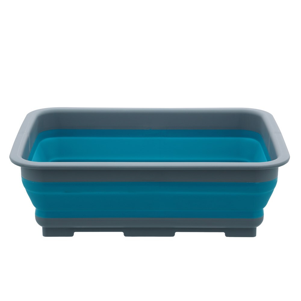 Boxsweden Foldaway Basin Rectangle 8L 37.5x28x12.5cm Blue