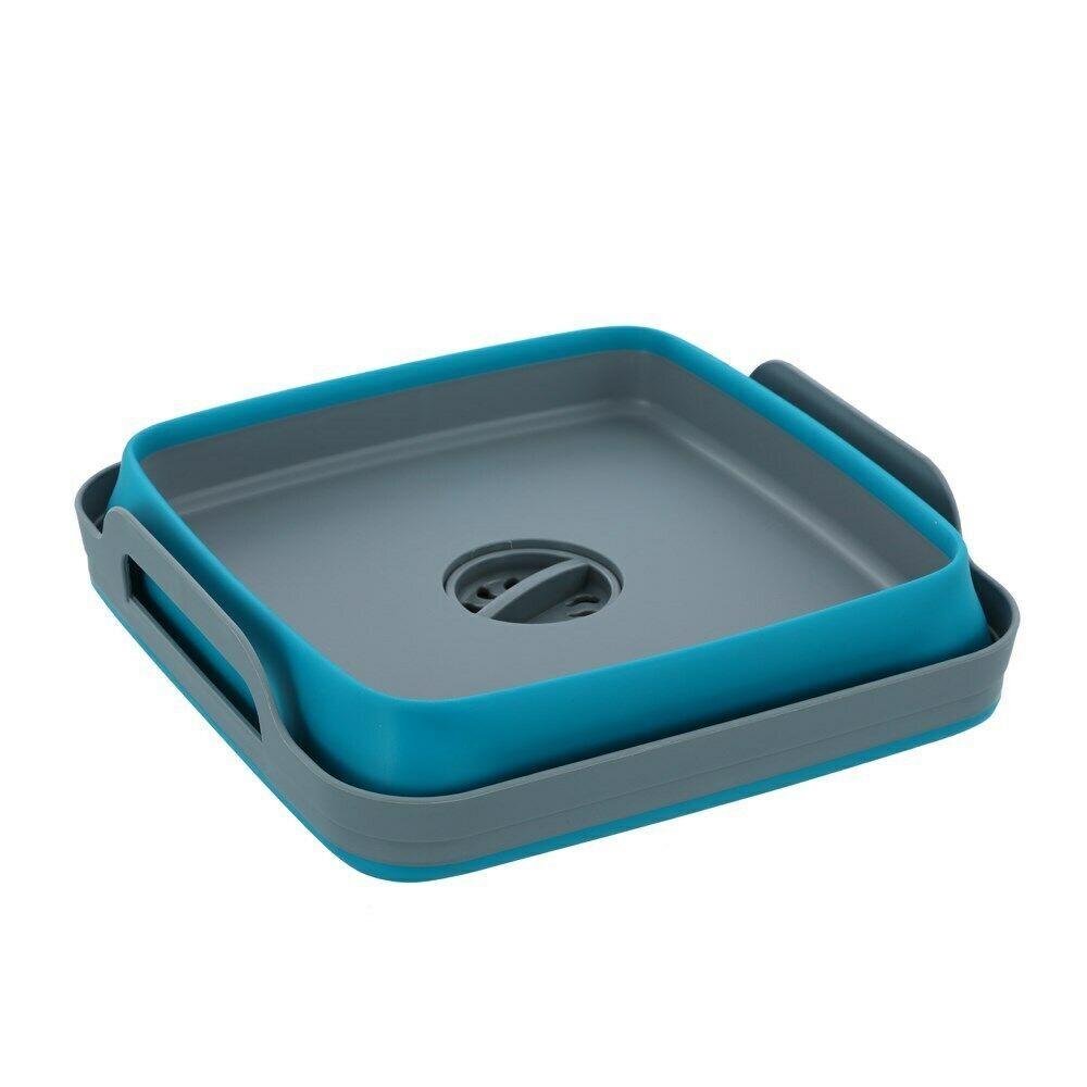 Boxsweden Foldaway Basin Square 10.5L W/handles 30.5x30x20cm Blue