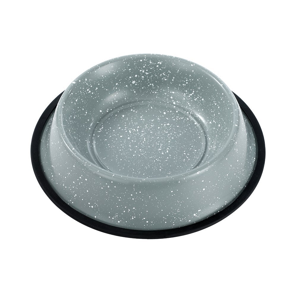Paws & Claws Savoy 1.5L/29cm Non-Slip Stainless Steel Pet Bowl - Grey