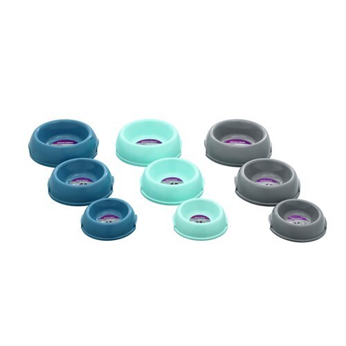 Paws & Claws Pet Essentials Round Bowl Large w/ Handle 16x21x6.5cm 1.6L Assorted