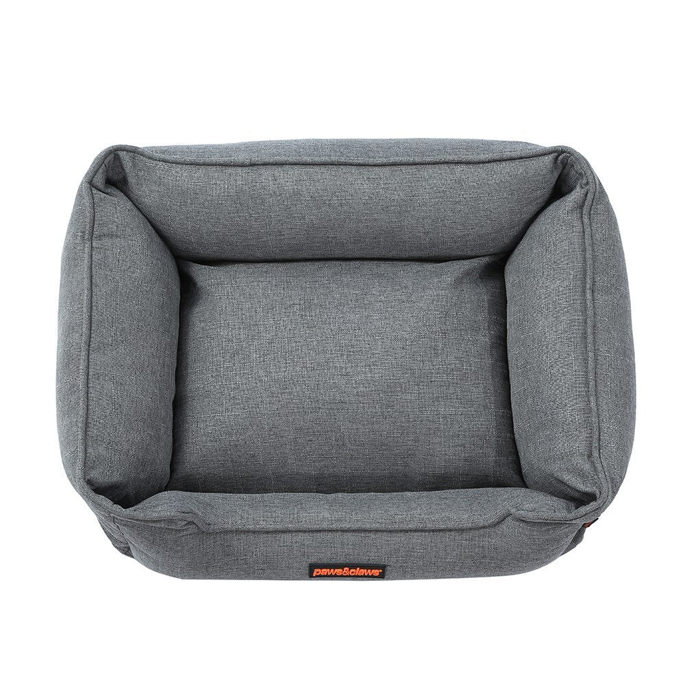 Paws & Claws Pia Walled Pet Bed Med Grey 60X50X18cm