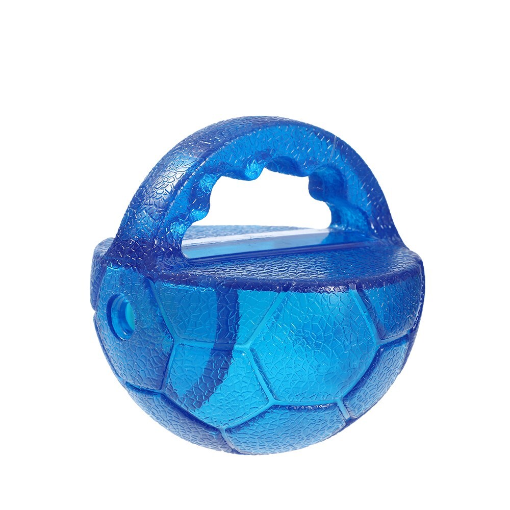 Paws & Claws 10cm TPR Giggle Throw Ball Blue