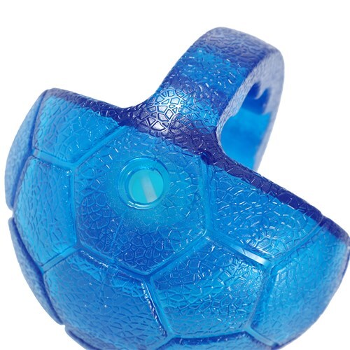 Paws & Claws 10cm TPR Giggle Throw Ball Blue