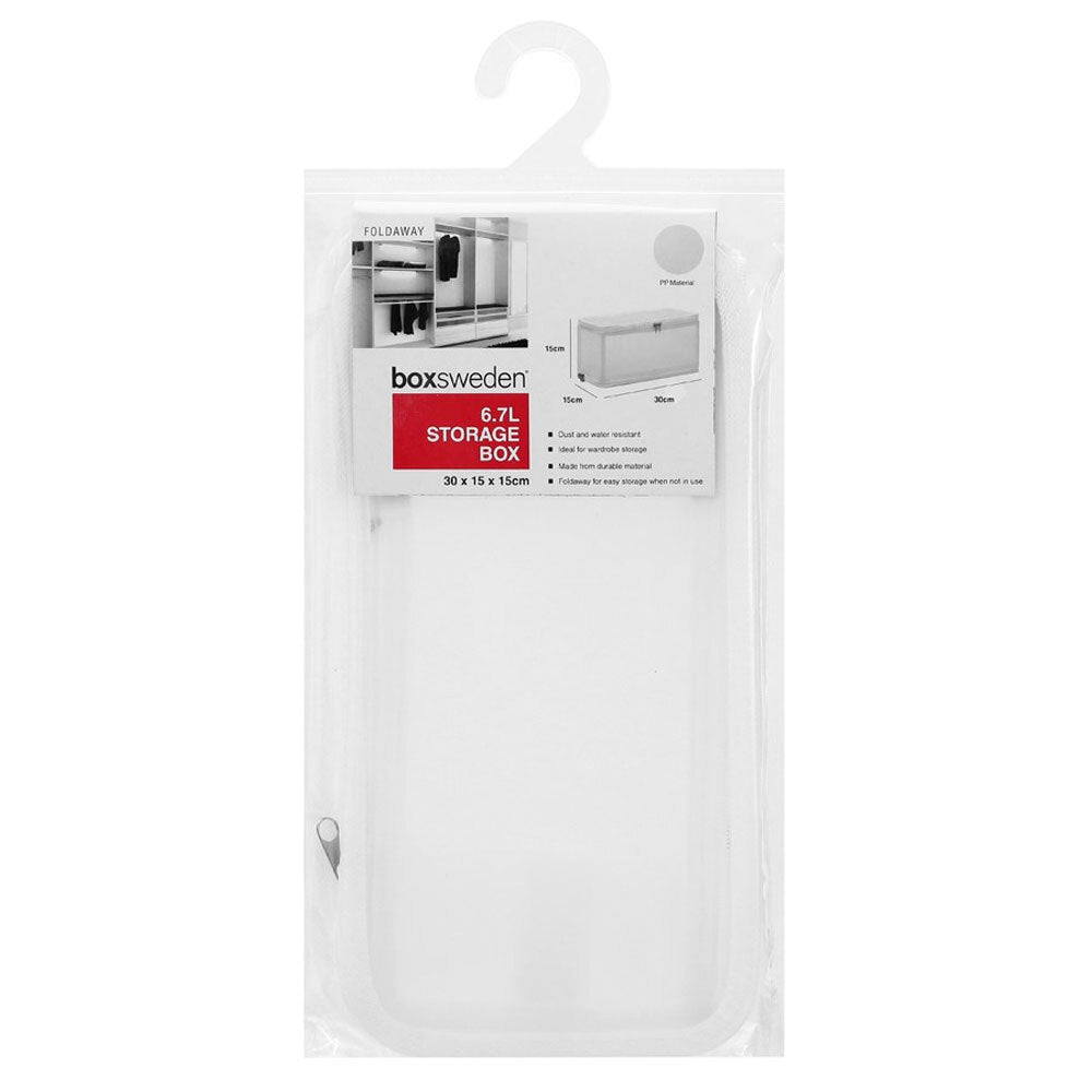 Boxsweden 6.7L Foldaway Storage Box - White