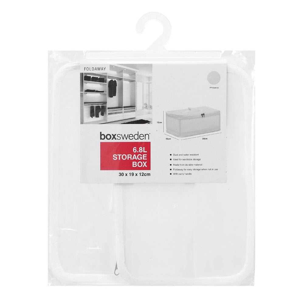 Boxsweden 6.8L Foldaway Storage Box - White