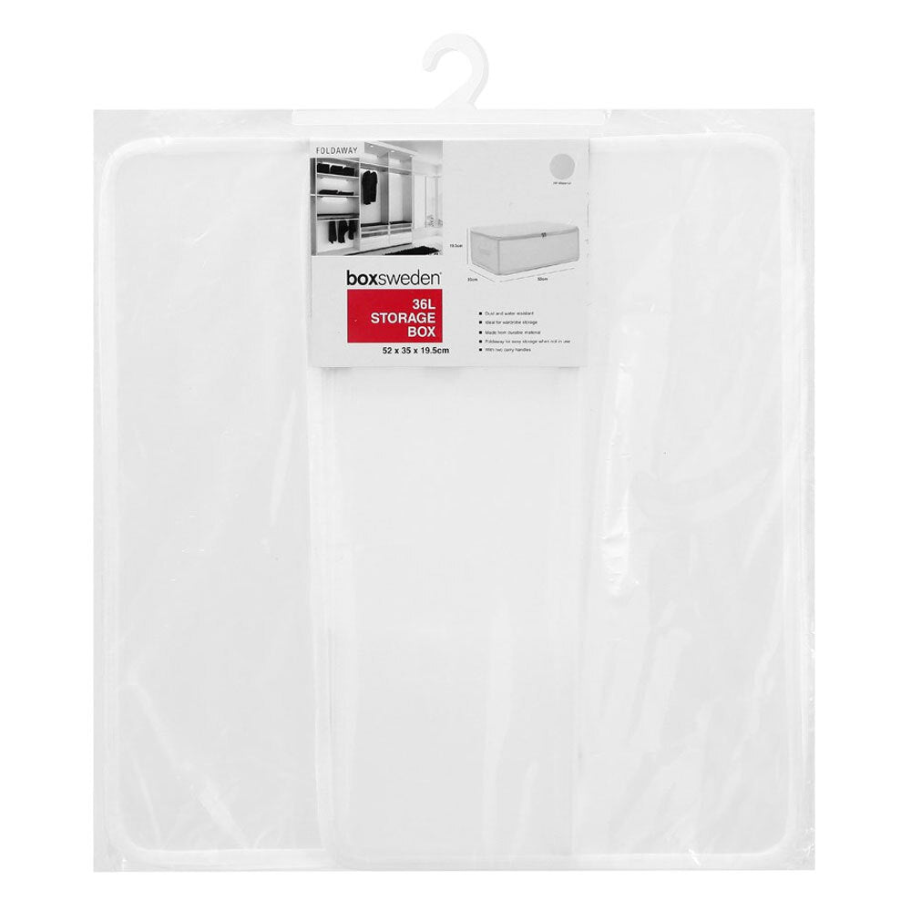 Boxsweden 36L Foldaway Storage Box - White