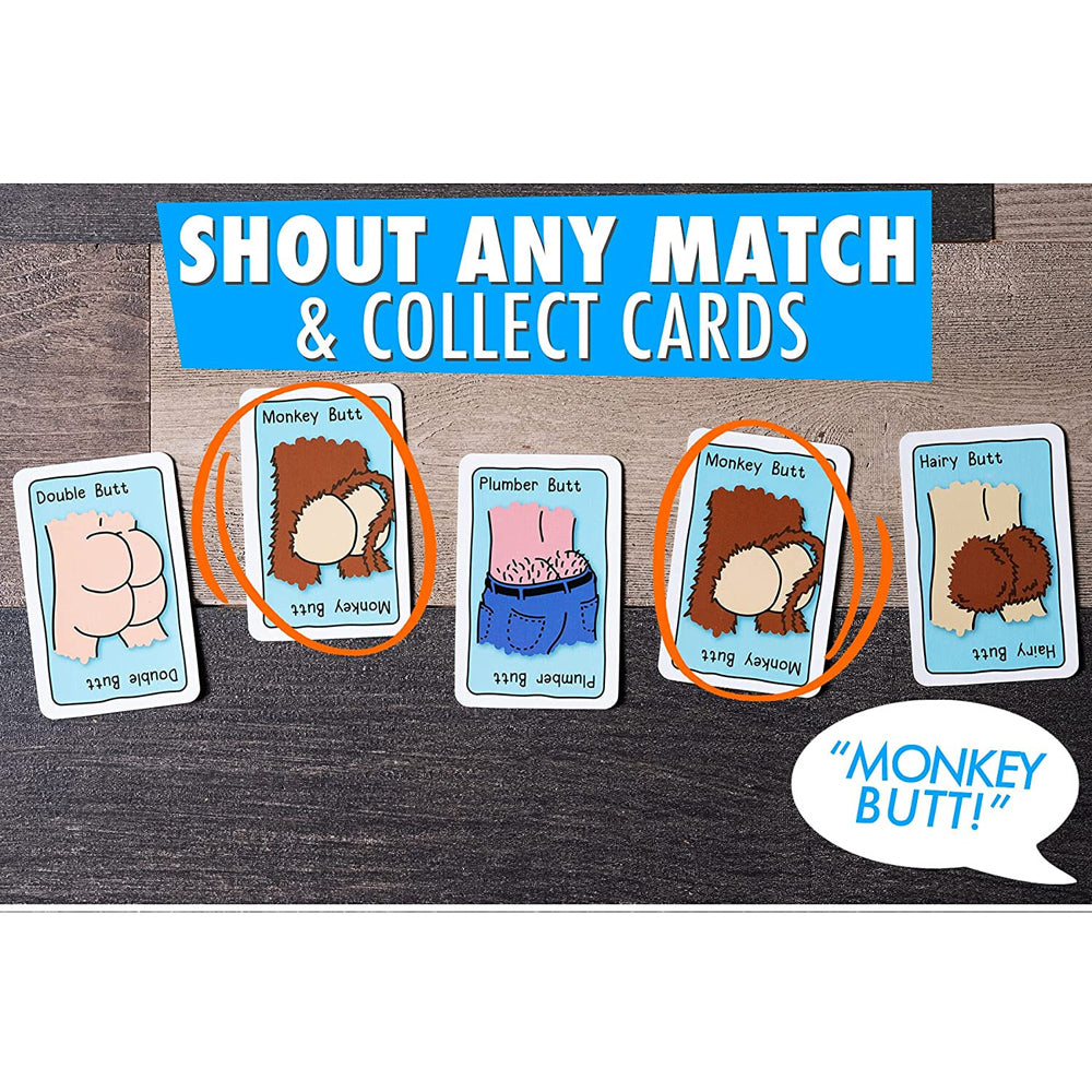 Under Where Games Bunch of Butts Matching Card Game Kids 5-12y