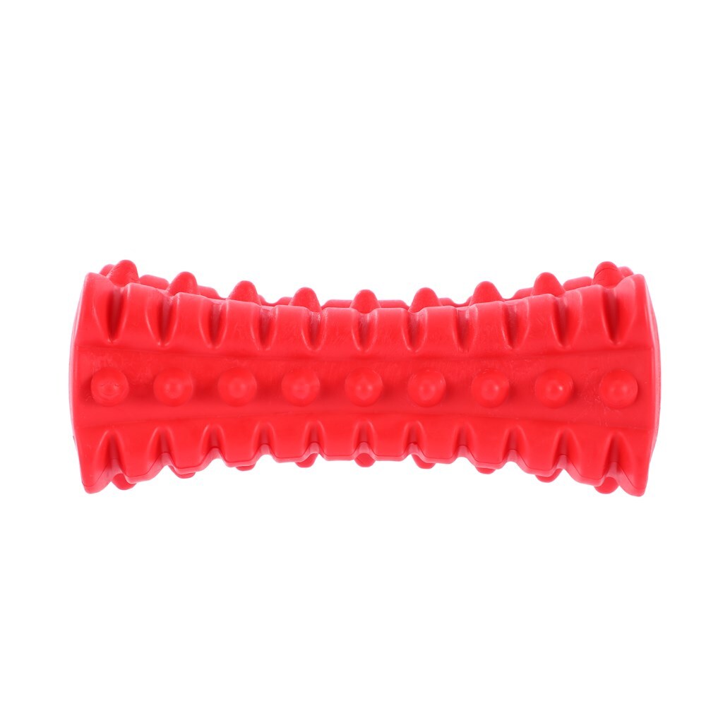 Paws & Claws Flavour-Bone Spiky Bone Beef Flavoured Rubber Toy 16X6.5cm Red