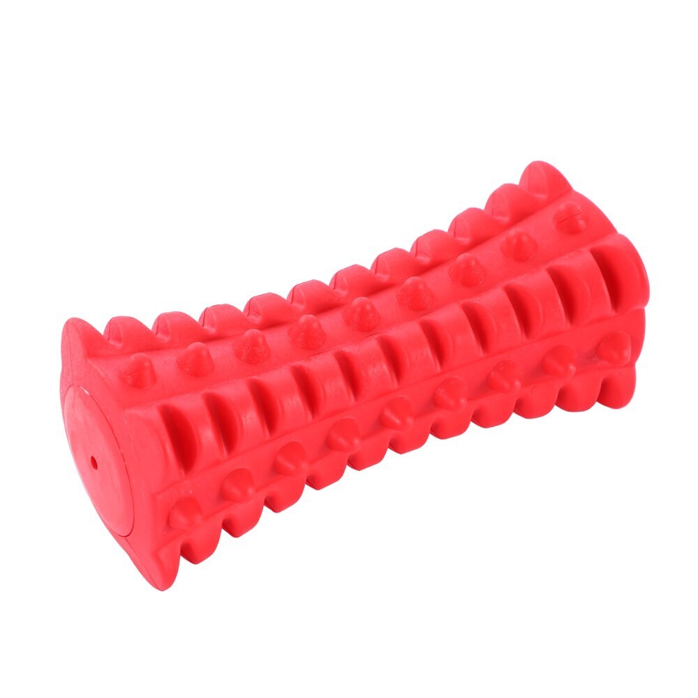 Paws & Claws Flavour-Bone Spiky Bone Beef Flavoured Rubber Toy 16X6.5cm Red