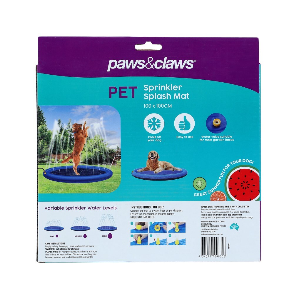 Paws & Claws Pet Sprinkler Splash Pad 100cm