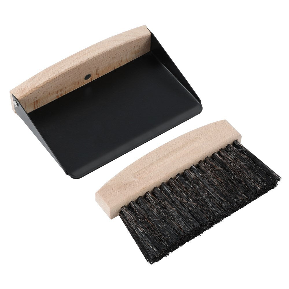 WHITE GLOVE BEECH MINI DUSTPAN SET 15.5X10CM