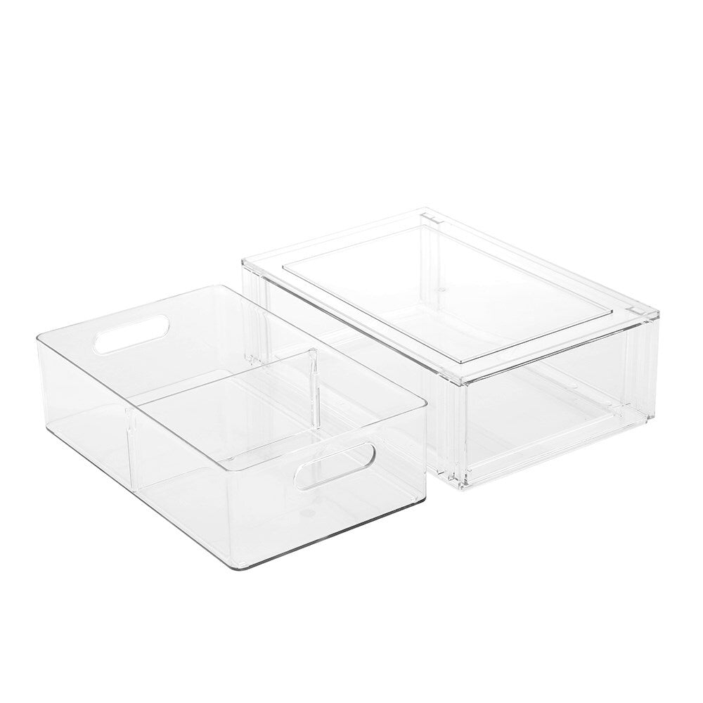 Crystal Storage Drawer With Divider 31.5X21X10.5Cm