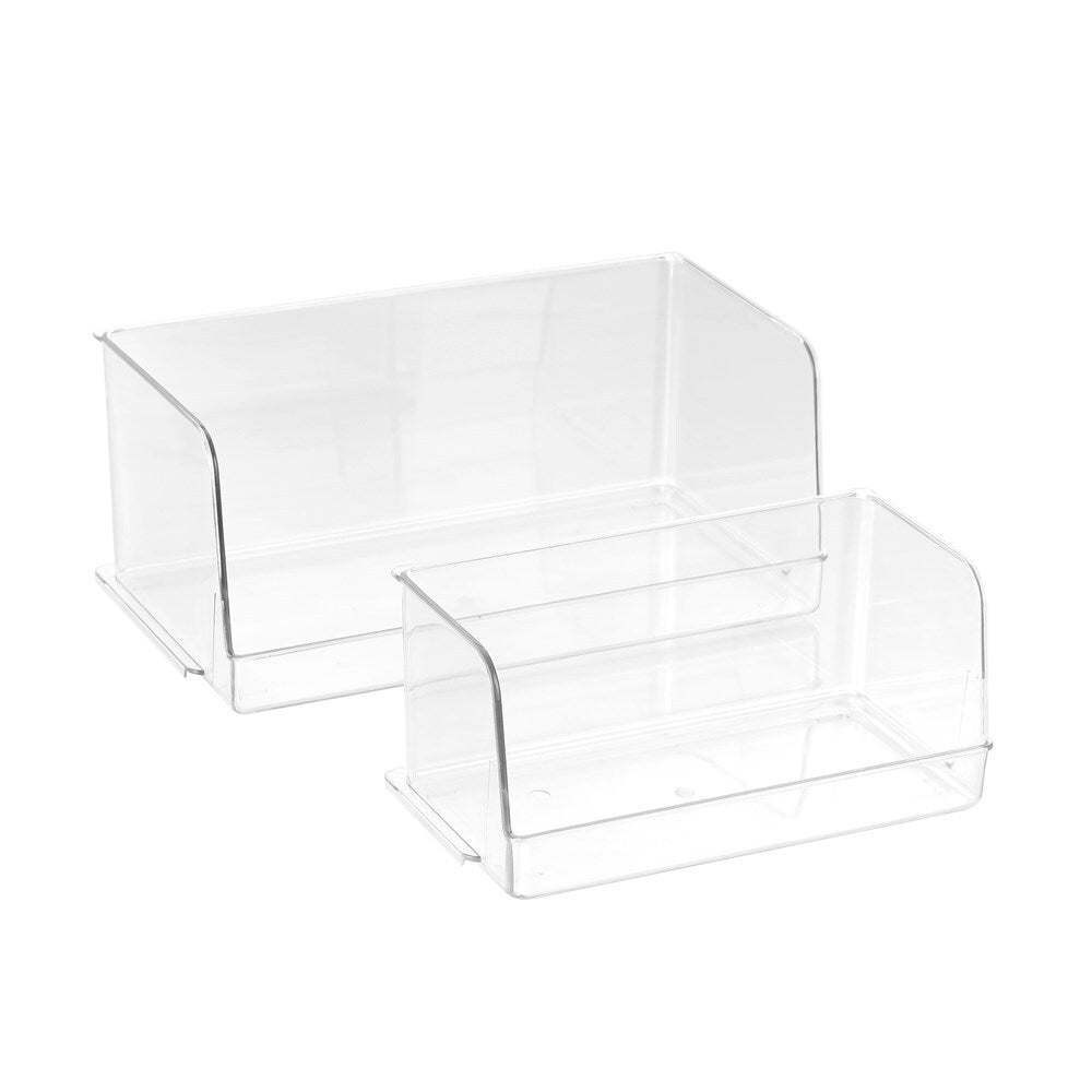 Boxsweden 31.5cm Crystal Kitchen Stackable Organiser Large - Clear