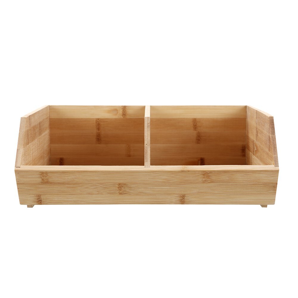 Boxsweden 2-Section 34.5cm Bamboo Storage Cube